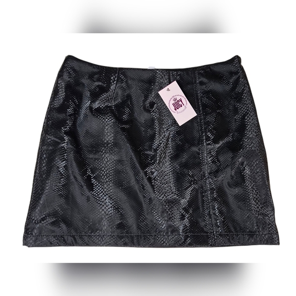 Juicy Couture Python Mini Skirt - Sz Lg - NWT - Picture 1 of 7